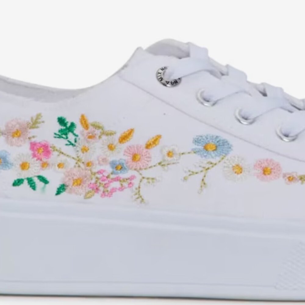 Women's White Canvas Sneaker